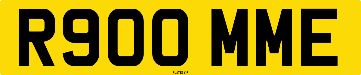R900 MME Number Plate