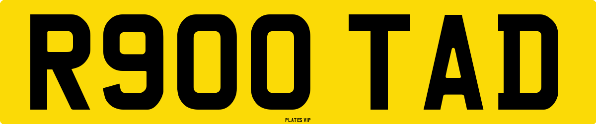 R900 TAD Number Plate