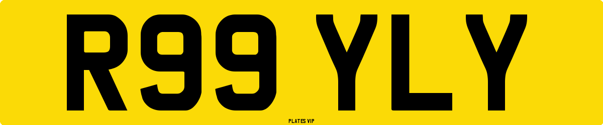 R99 YLY Number Plate