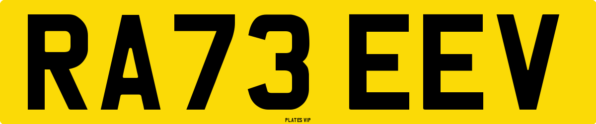 RA73 EEV Number Plate