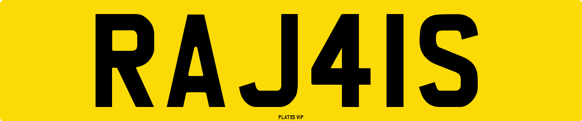 RAJ41S Number Plate