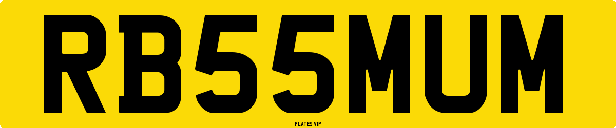 RB 55 MUM Number Plate