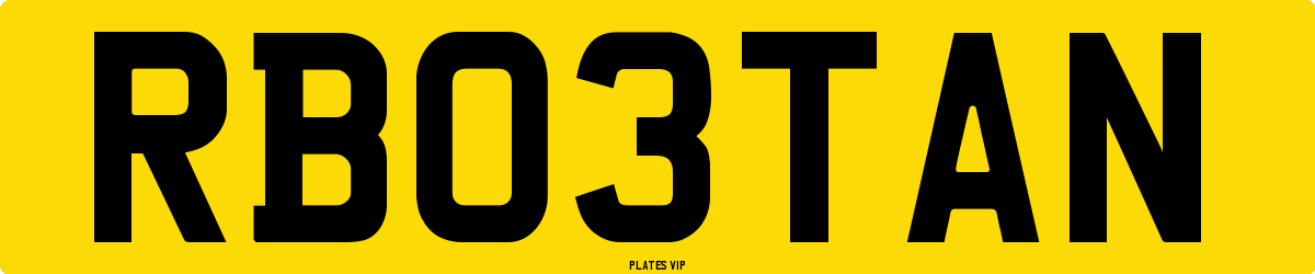RB03TAN Number Plate