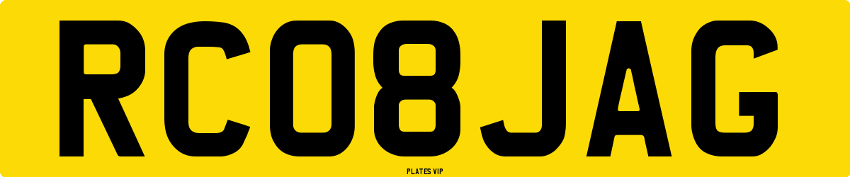 RC08JAG Number Plate