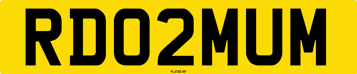 RD 02 MUM Number Plate