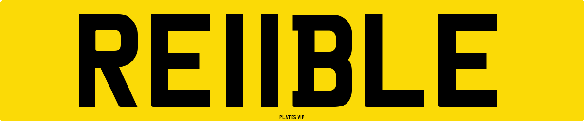 RE11BLE Number Plate