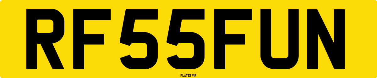 RF 55 FUN Number Plate