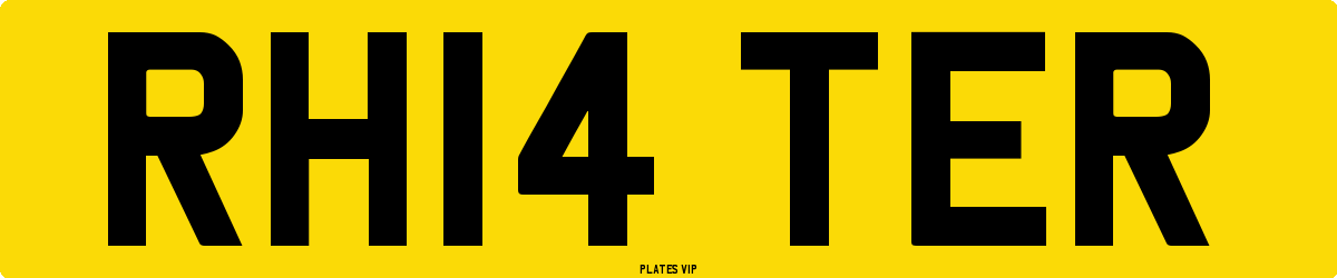 RH14 TER Number Plate