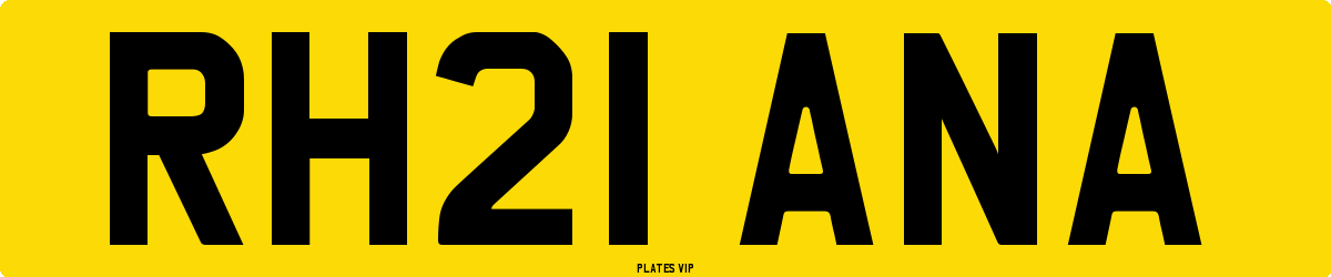 RH21 ANA Number Plate
