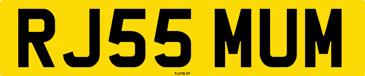 RJ55 MUM Number Plate