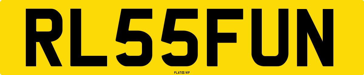 RL 55 FUN Number Plate