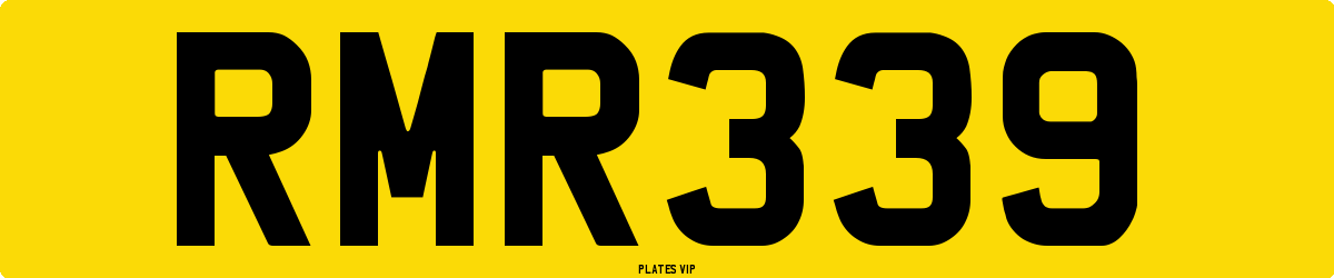 RMR339 Number Plate