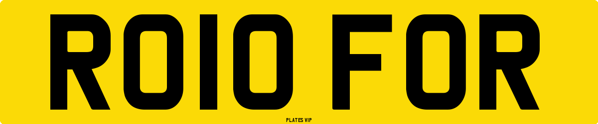 RO10 FOR Number Plate