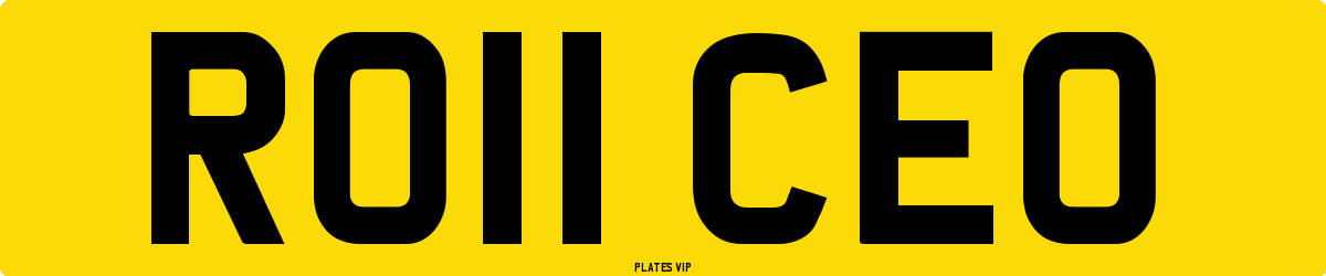RO11 CEO Number Plate