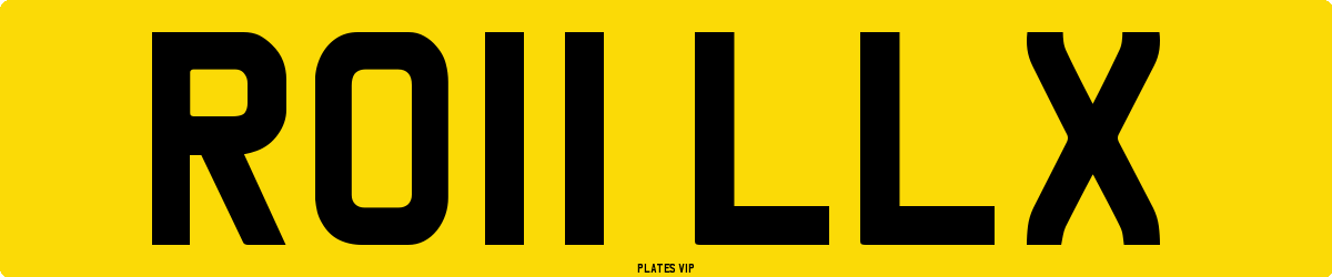 RO11 LLX Number Plate