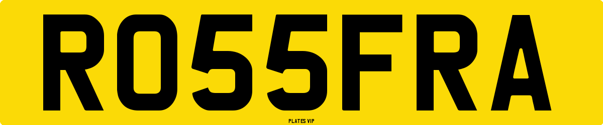 RO55FRA Number Plate