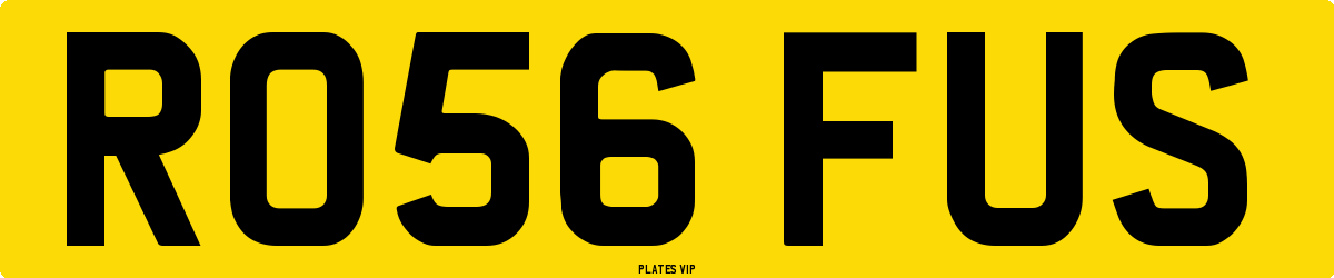 RO56 FUS Number Plate