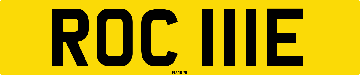 ROC 111E Number Plate