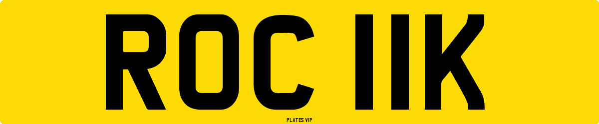 ROC 11K Number Plate