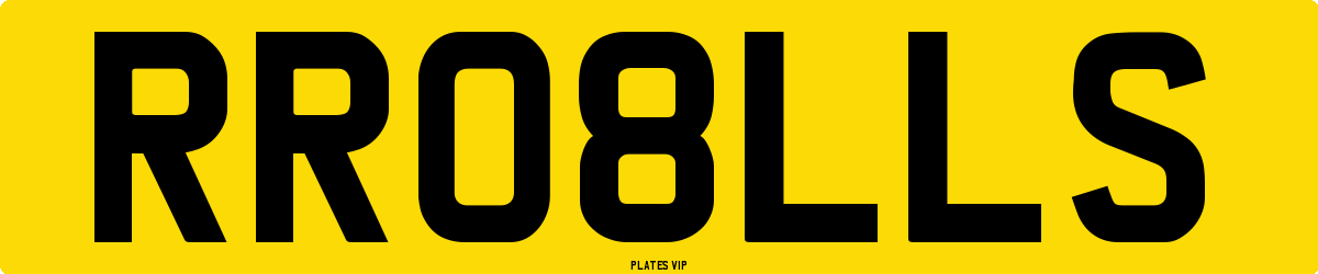 RR08LLS Number Plate