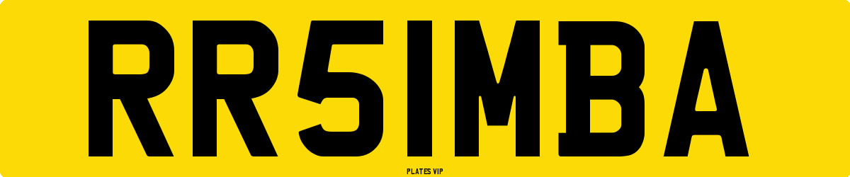 RR51MBA Number Plate