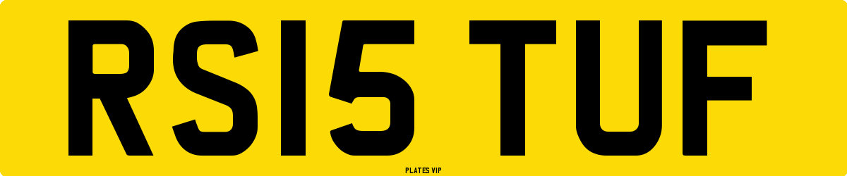 RS15 TUF Number Plate