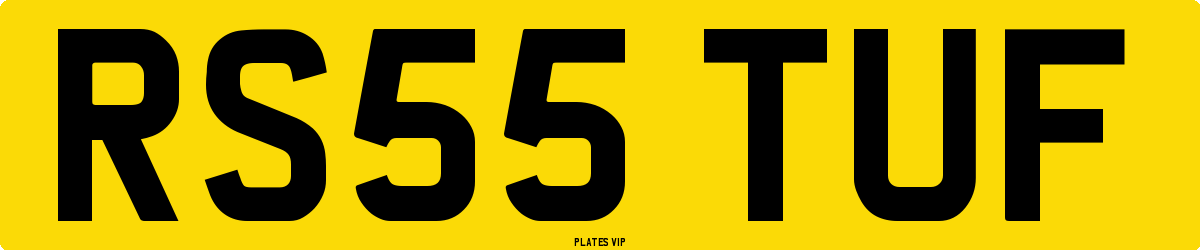 RS55 TUF Number Plate