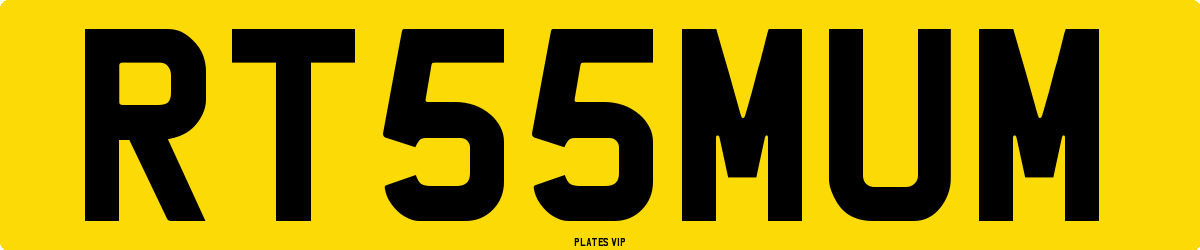 RT 55 MUM Number Plate