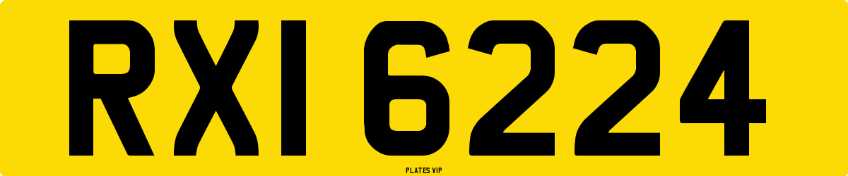 RXI 6224 Number Plate