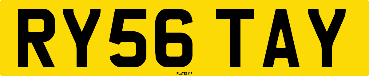 RY56 TAY Number Plate