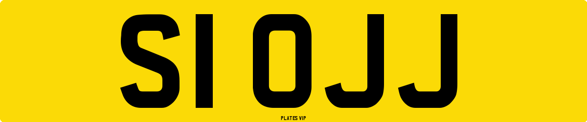S1 OJJ Number Plate