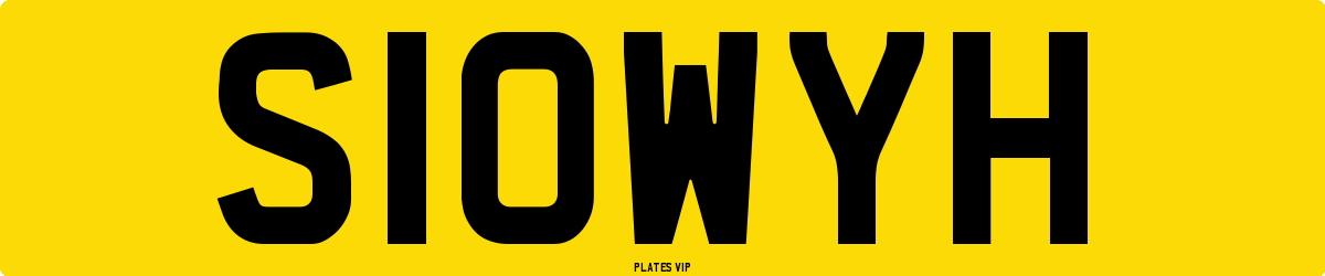 S10WYH Number Plate