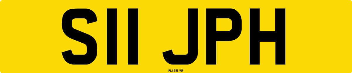 S11 JPH Number Plate