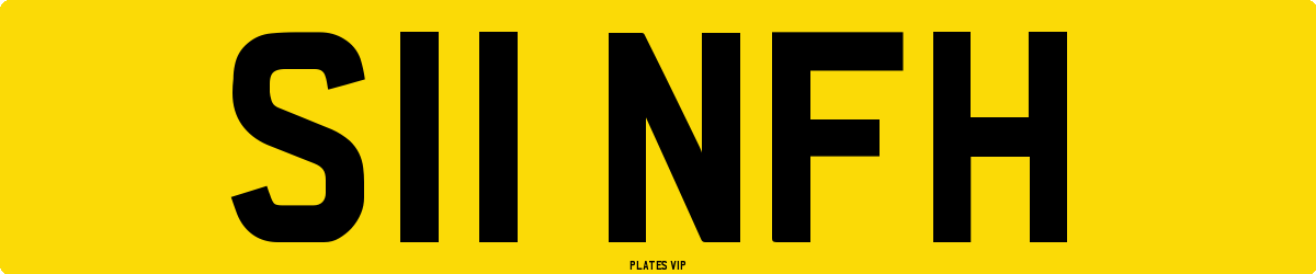 S11 NFH Number Plate