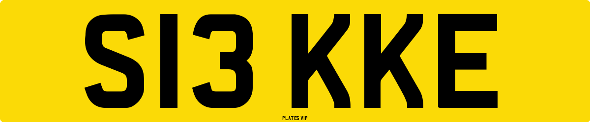 S13 KKE Number Plate