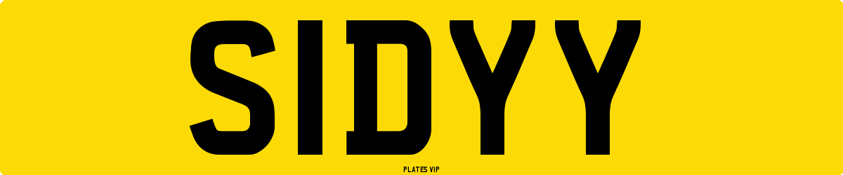 S1DYY Number Plate