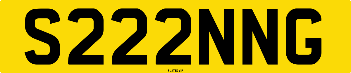 S222NNG Number Plate
