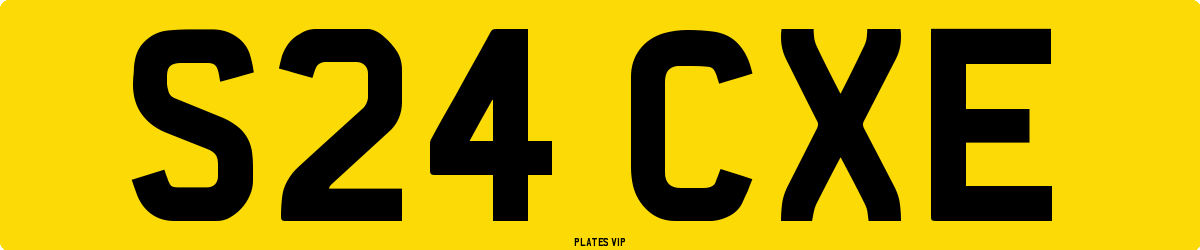 S24 CXE Number Plate