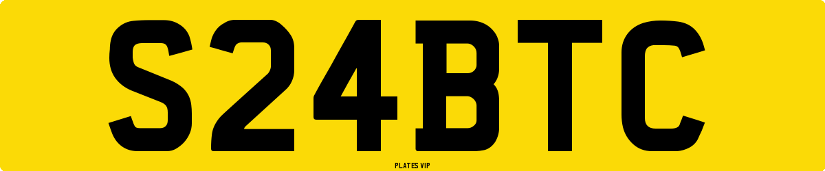 S24BTC Number Plate