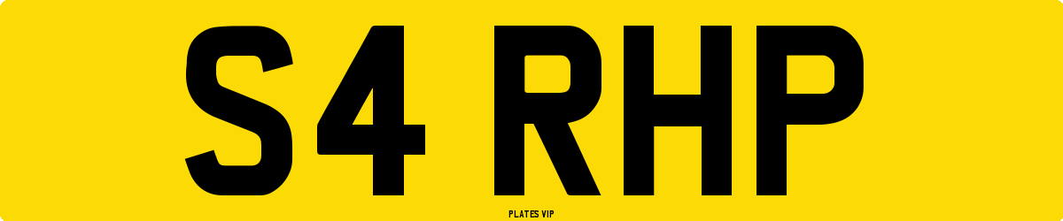 S4 RHP Number Plate