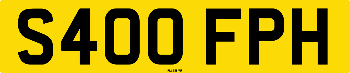S400 FPH Number Plate