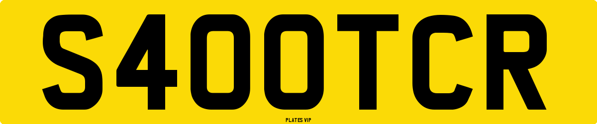 S400TCR Number Plate
