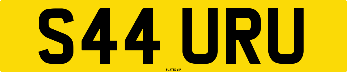 S44 URU Number Plate