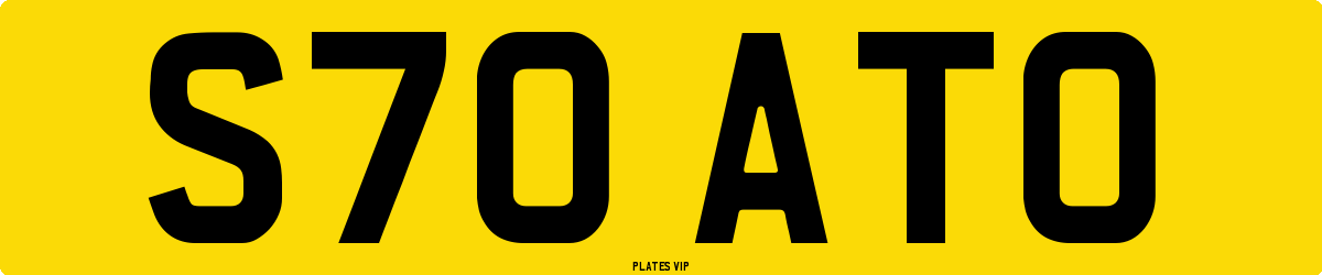 S70 ATO Number Plate
