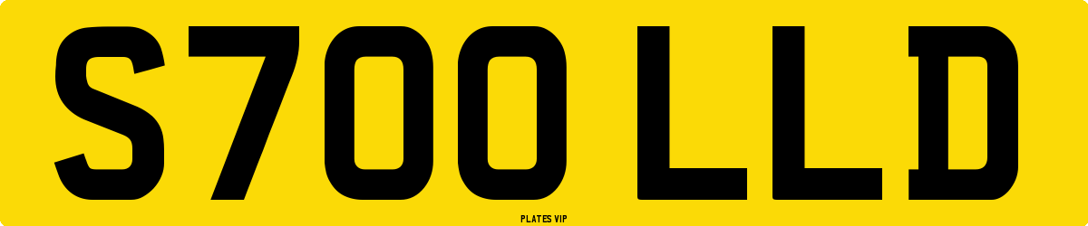 S700 LLD Number Plate