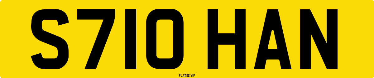 S710 HAN Number Plate