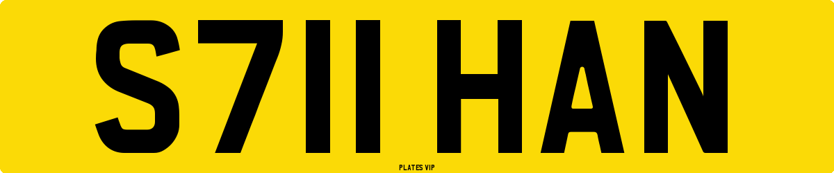 S711 HAN Number Plate