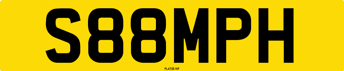S88MPH Number Plate