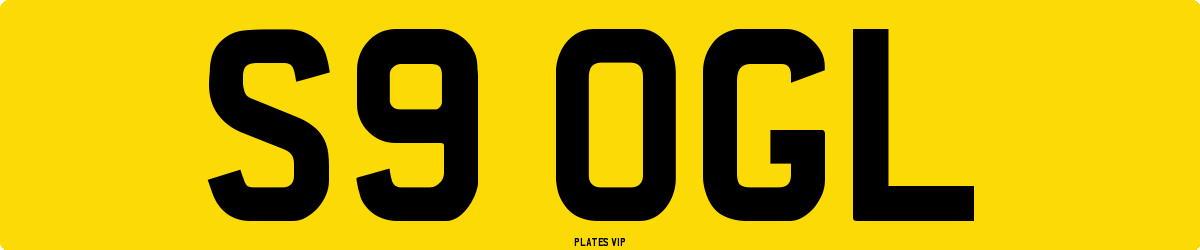 S9 OGL Number Plate