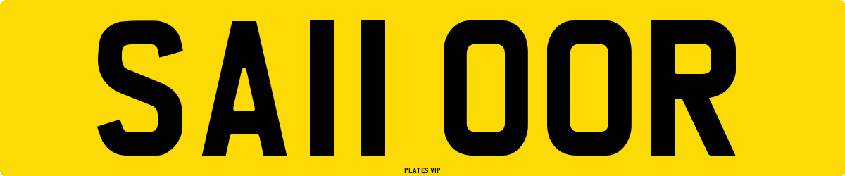 SA11 OOR Number Plate